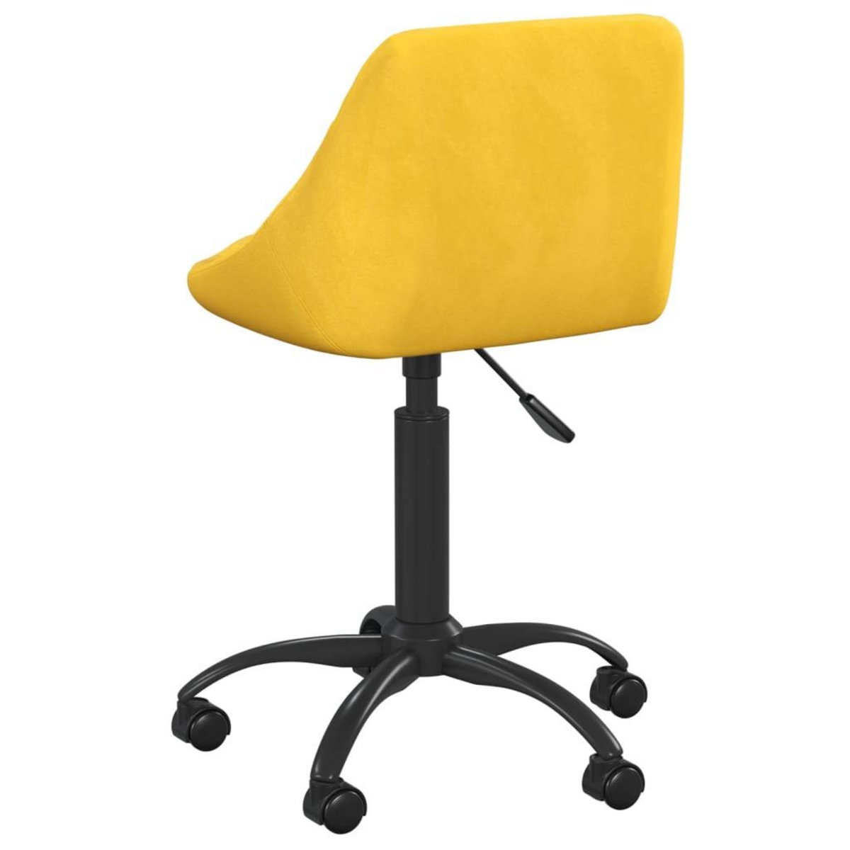 VIDAXL Chaise de salle a manger Jaune moutarde Velours