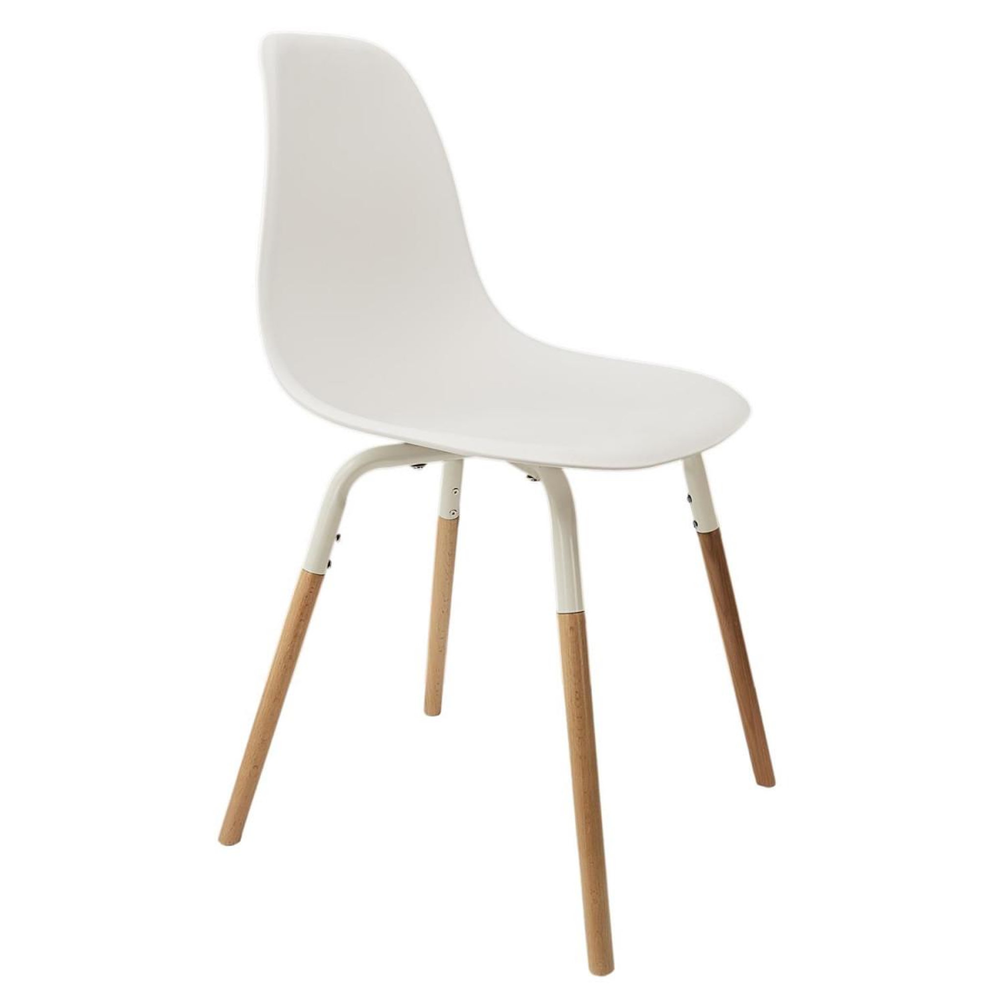 Voir la diapositive 2 : The Home Deco Factory Lot de 4 chaises scandinaves  phénix  81cm blanc