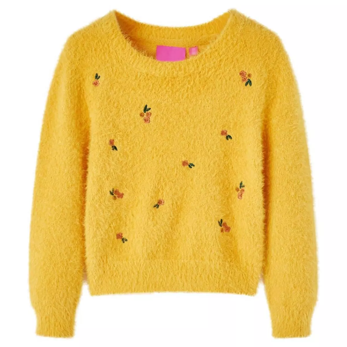 VIDAXL Pull-over tricote pour enfants ocre 116