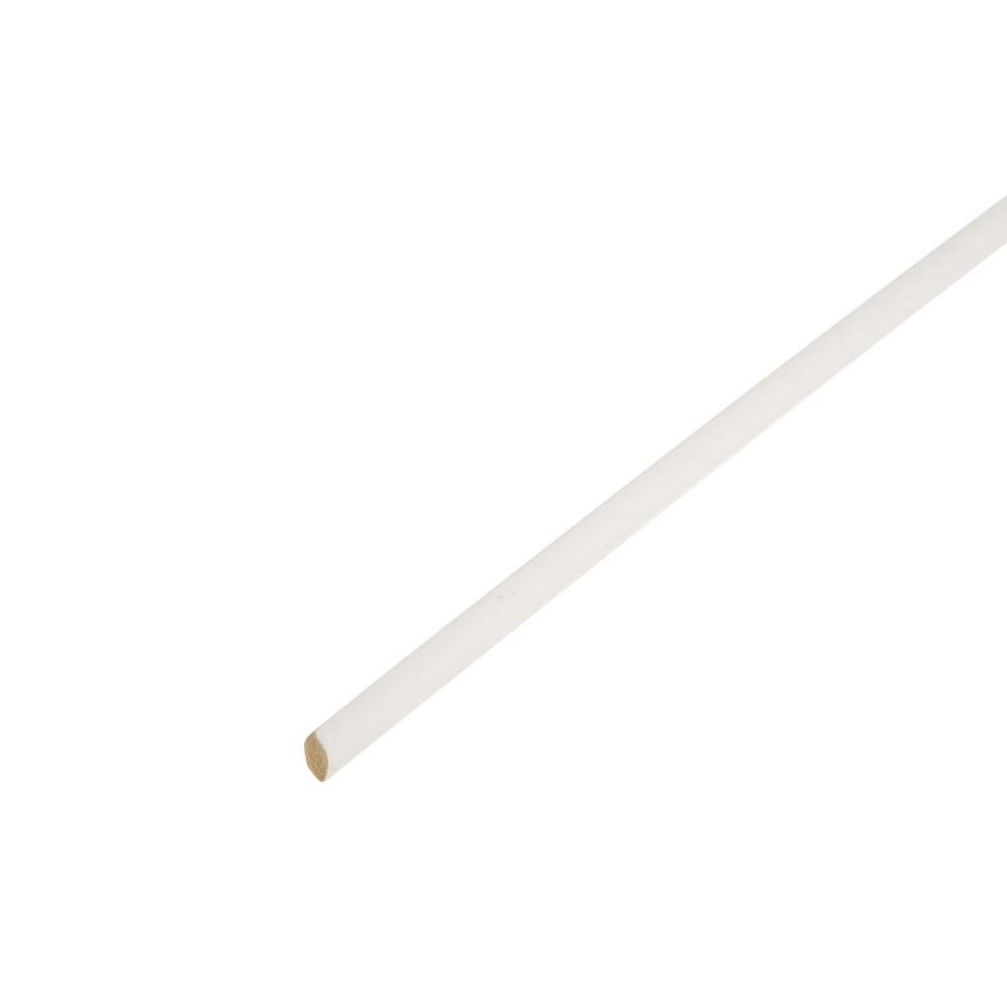 CENTRALE BRICO Quart-de-rond médium (MDF) arrondi blanc, 14 x 14 mm, L. 2.44 m