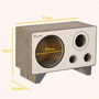 Voir la diapositive 3 : PAWHUT Niche grattoir pour chat 2 en 1 - design radio transistor vintage - carton ondulé