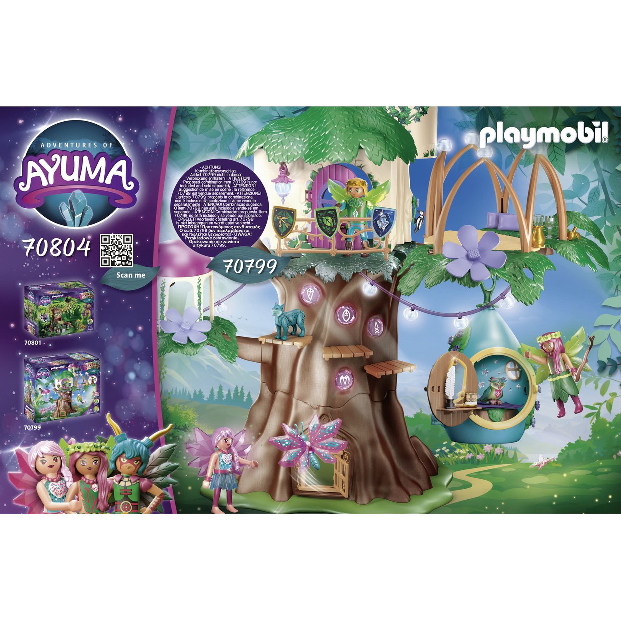 Voir la diapositive 2 : PLAYMOBIL 70804 AYUMA - Maisonnette suspendue