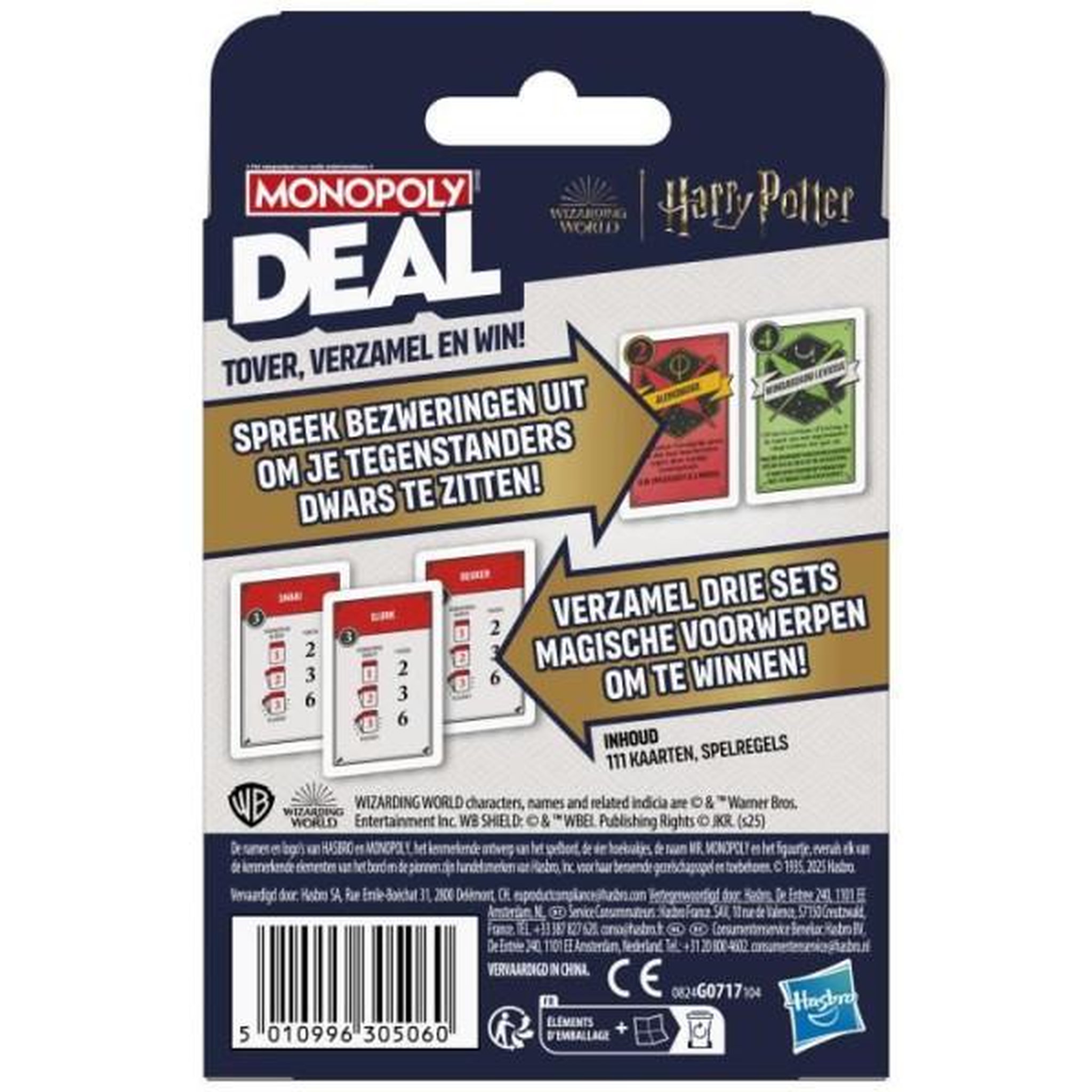 Voir la diapositive 5 : HASBRO Monopoly Deal Harry Potter, Jeu de cartes rapide 15 min, Hasbro Games, Des 8 ans