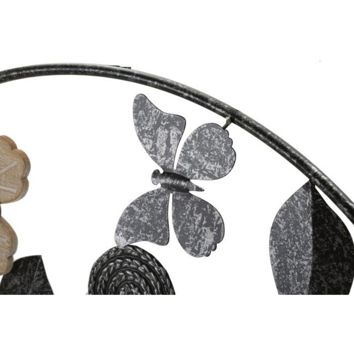 Paris Prix Horloge Murale en Métal  Divaker  67cm Noir