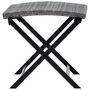 Voir la diapositive 3 : VIDAXL Tabouret pliable resine tressee gris