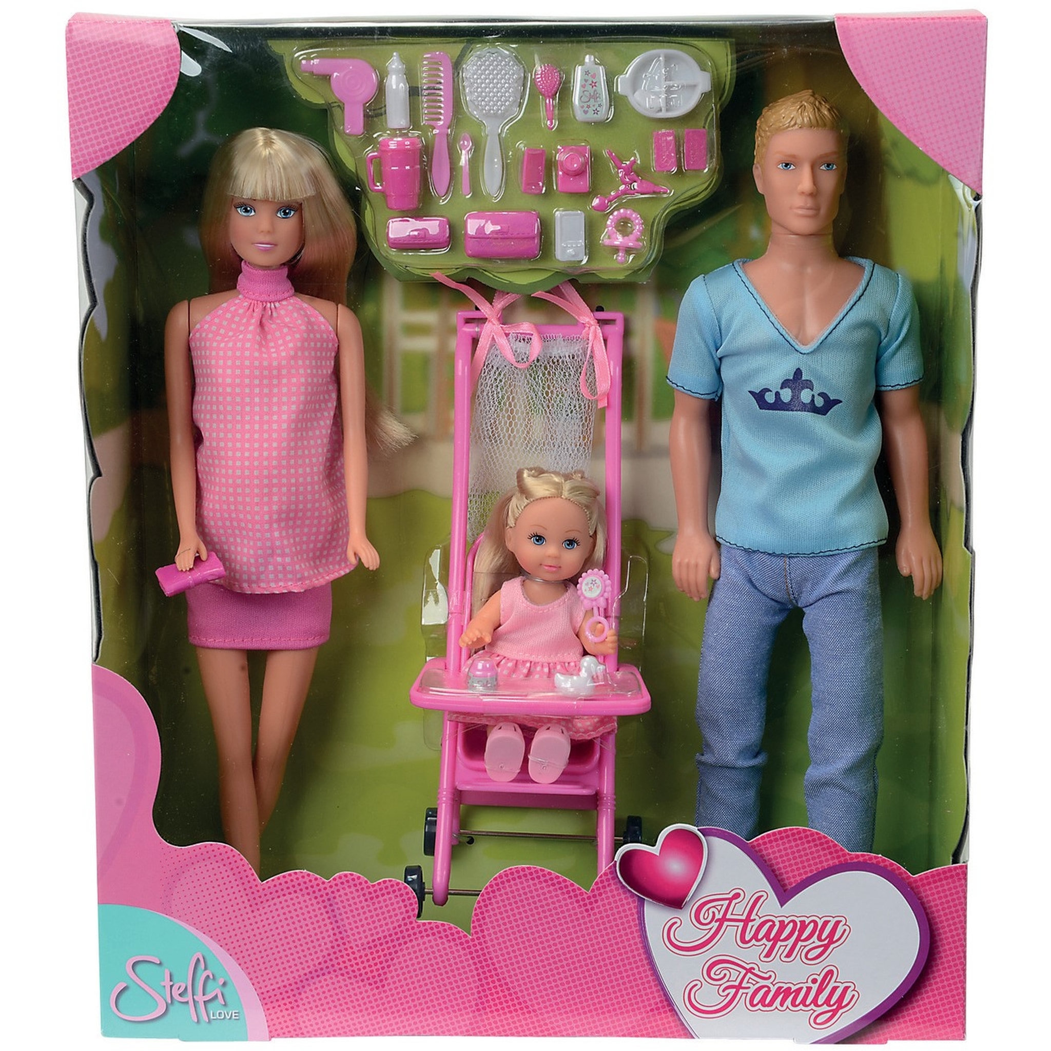 Voir la diapositive 2 : Poupées Famille heureuse Steffi Love