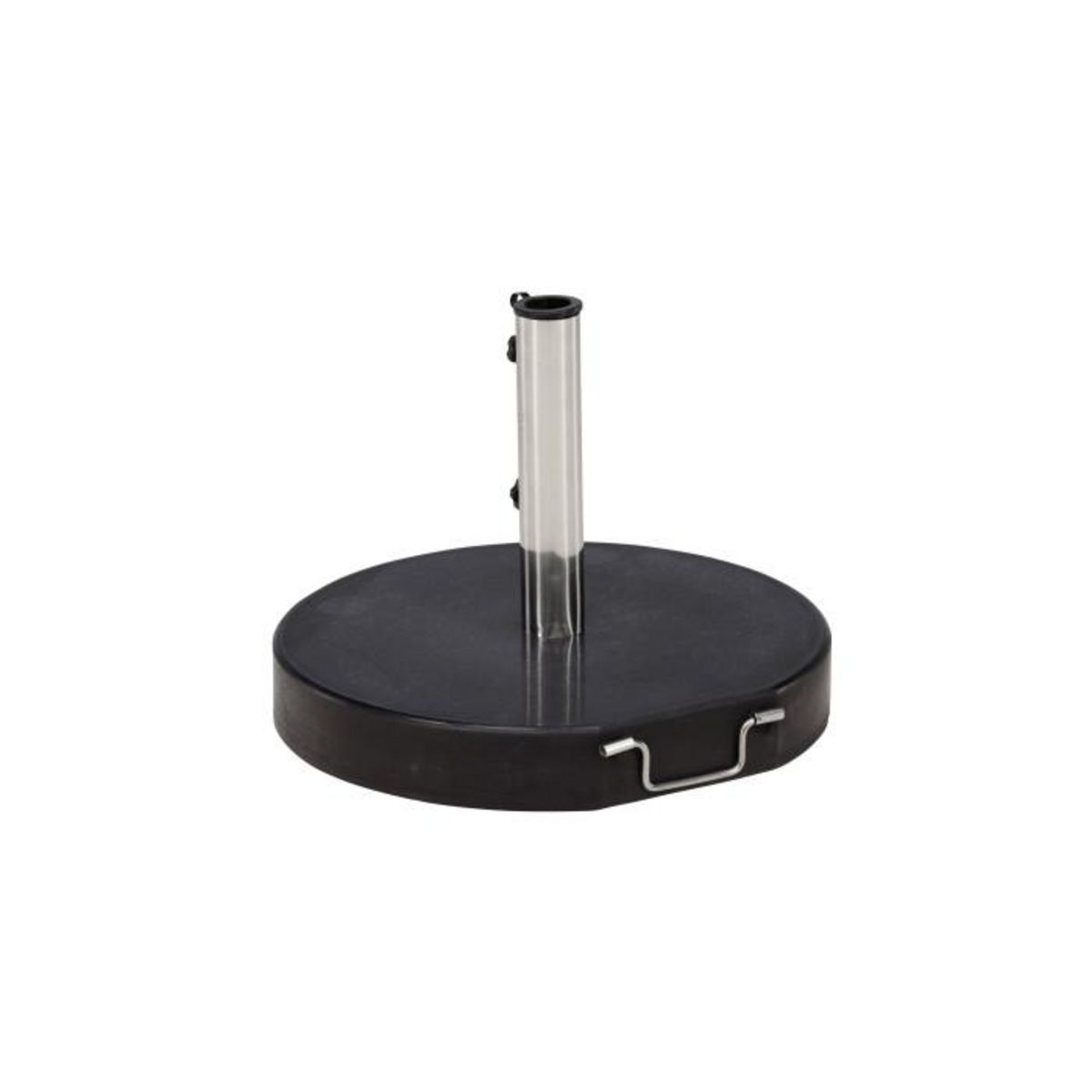 Paris Prix Pied de Parasol Rond en Granite  Stathera  50cm Gris