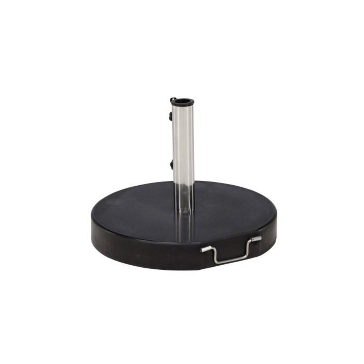 Paris Prix Pied de Parasol Rond en Granite  Stathera  50cm Gris