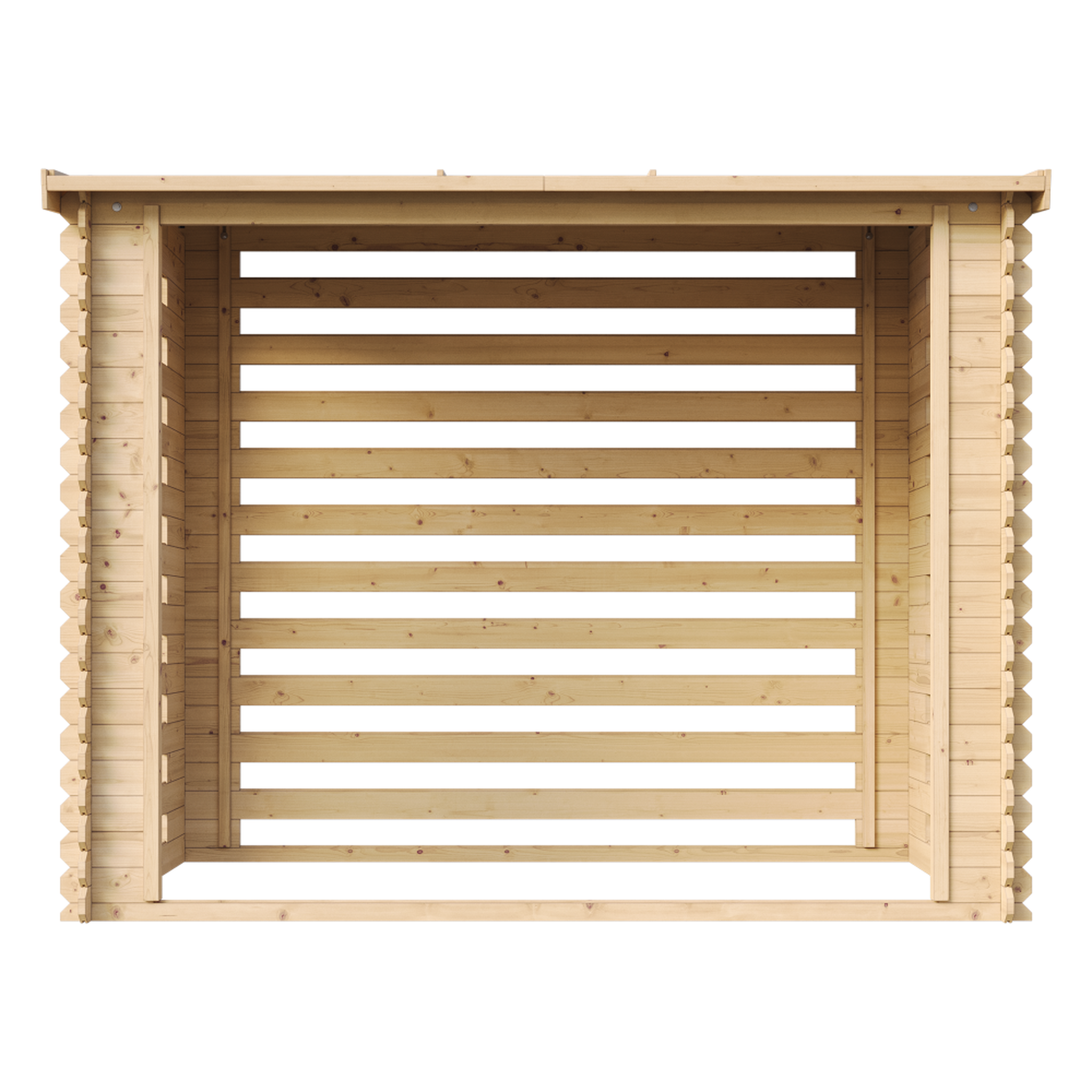 Voir la diapositive 2 : TIMBELA Abri à bûches 2.63 m2 - Abri De Stockage Du Bois et range bûches extérieur M202