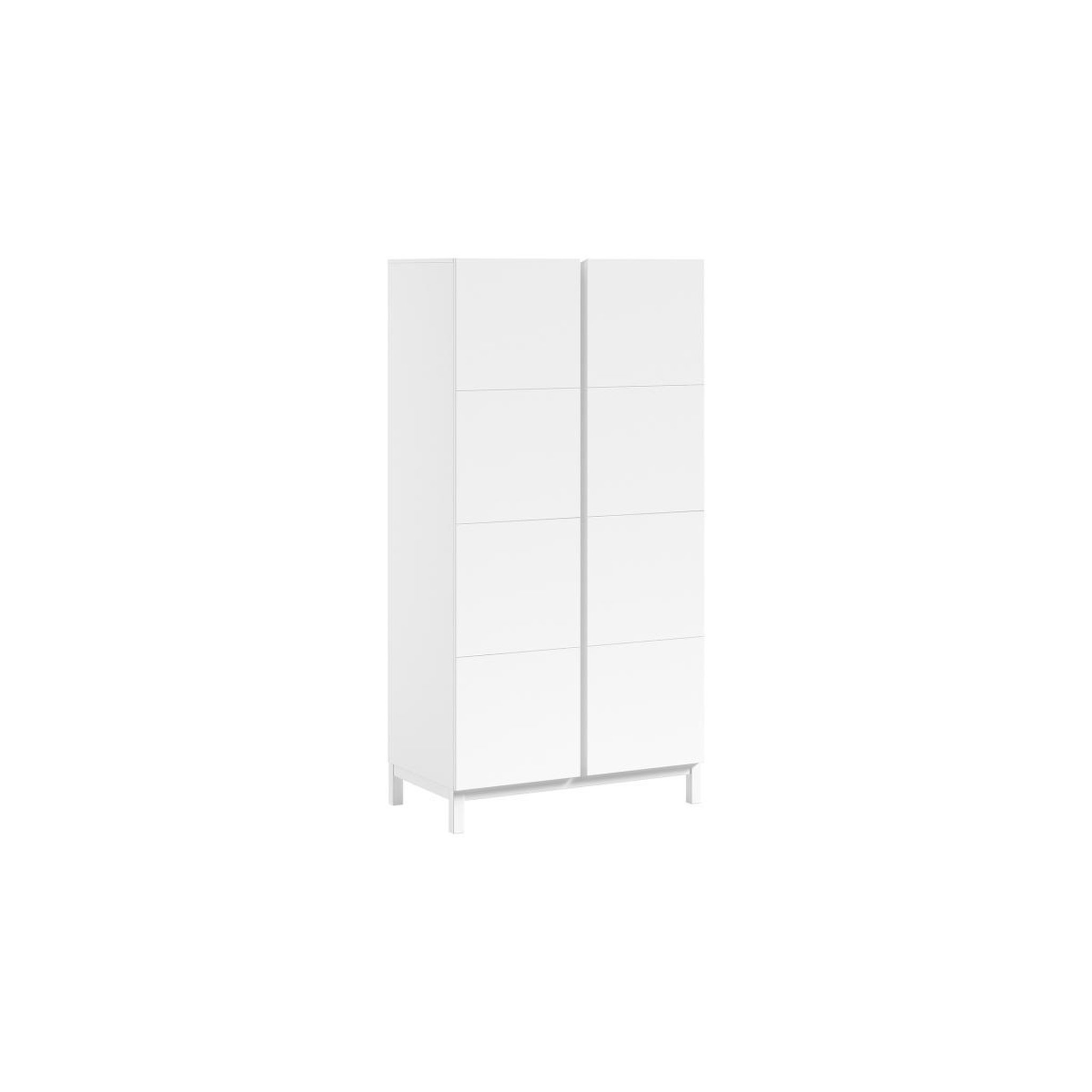 Vipack Armoire eva 2 portes blanc