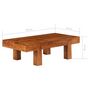 Voir la diapositive 6 : VIDAXL Table basse Bois d'acacia solide avec finition miel 100x50x30cm