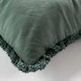 Voir la diapositive 2 : Paris Prix Coussin Déco à Franges  Eve  45x45cm Verveine