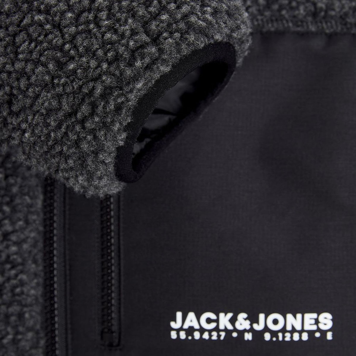 Jack & Jones Veste Sherpa Grise Homme Jack & Jones Esterbro Teddy