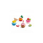 Voir la diapositive 1 : Hape Cupcakes - quatre cupcakes et différentes garnitures