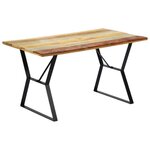 VIDAXL Table a manger 140x80x76 cm Bois de recuperation massif