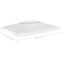 Voir la diapositive 6 : VIDAXL Toile de toit de belvedere 2 niveaux 310 g/m^2 4x3 m Blanc