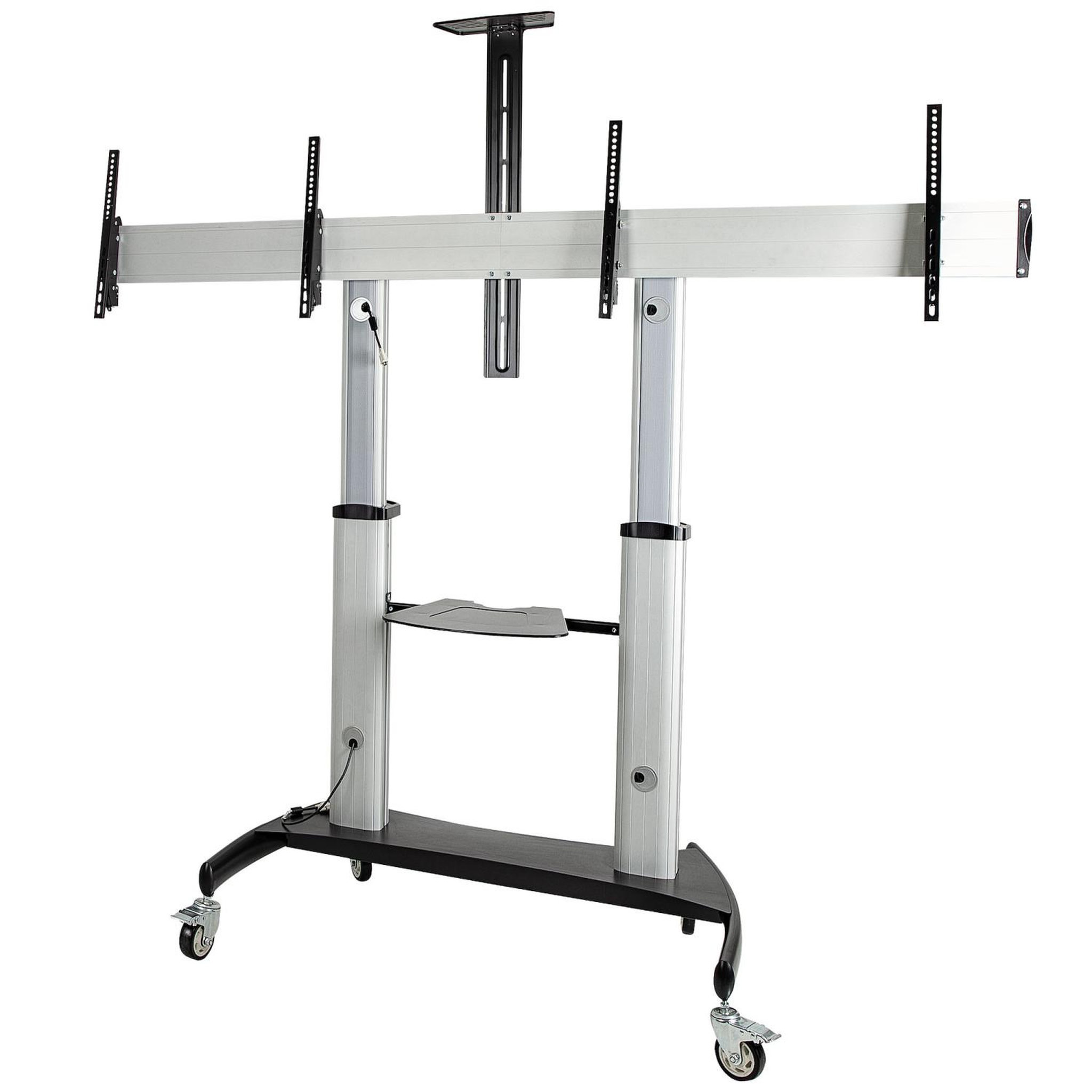 Voir la diapositive 2 : Startech Startech.com stndmtvduo support pour téléviseur 152,4 cm (60 ) noir, argent