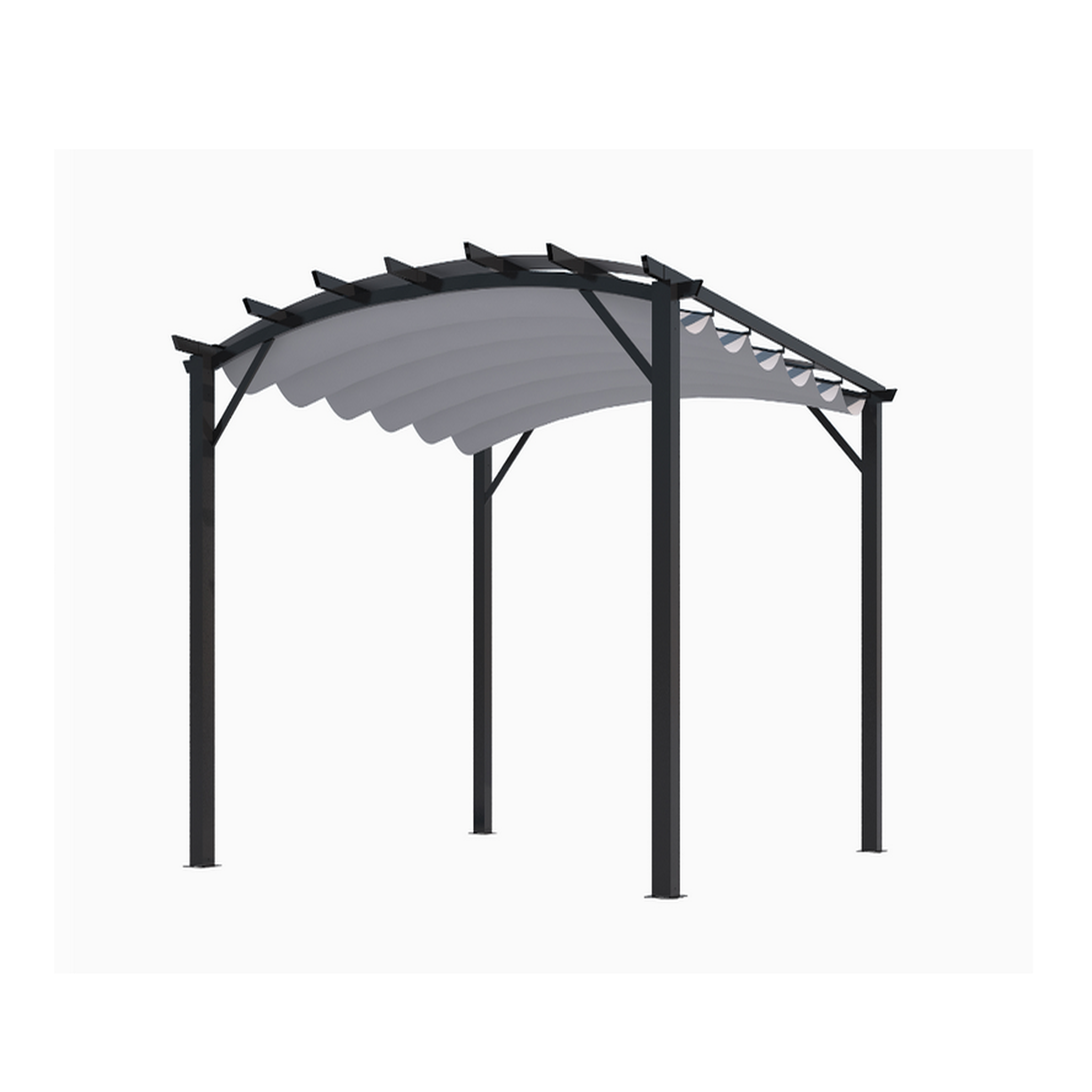 Hisense Pergola arche en acier 11.22 m² gris - per3433gn
