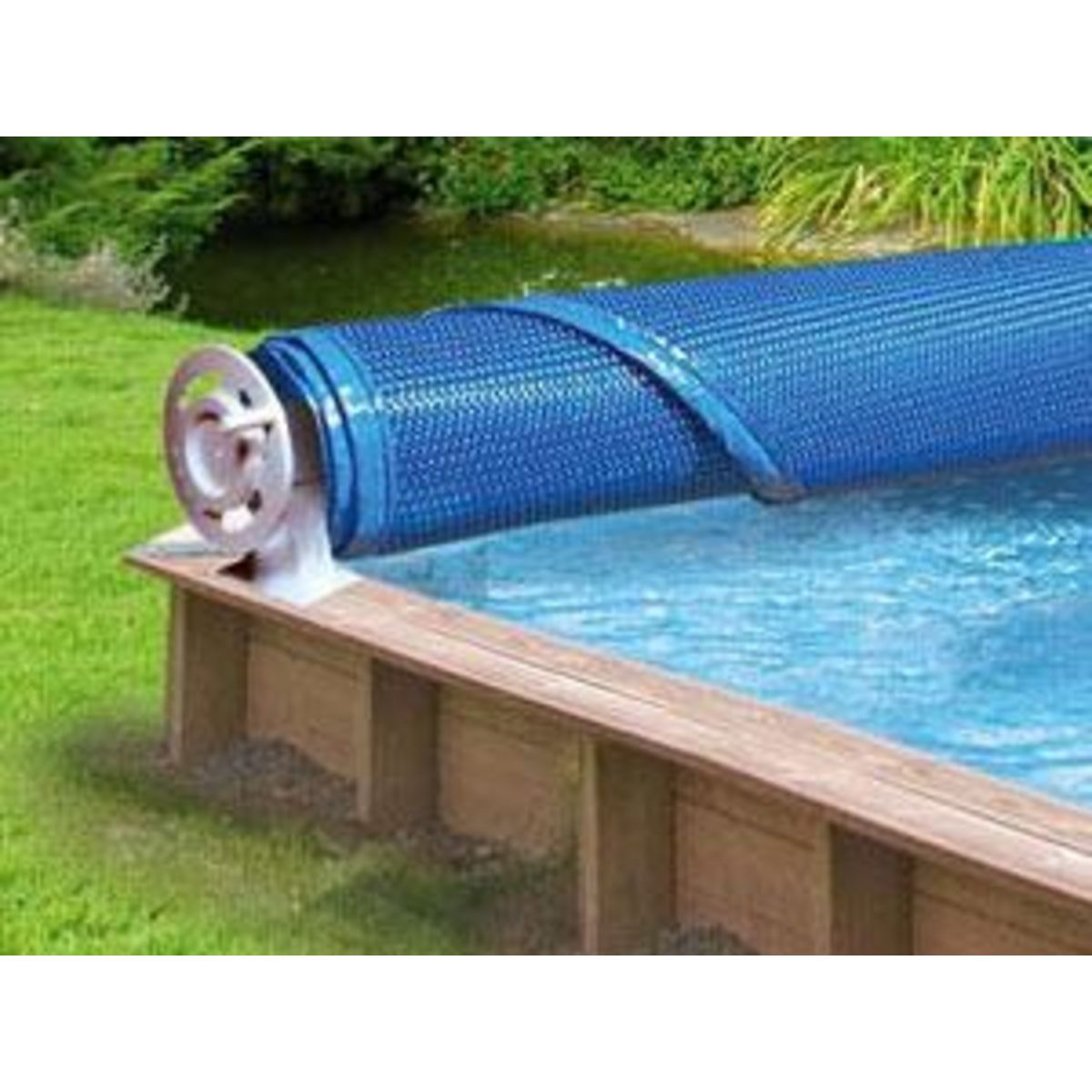 Habitat et Jardin Enrouleur de Bâche été piscine hors-sol