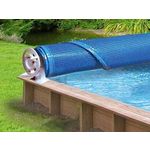 Habitat et Jardin Enrouleur de Bâche été piscine hors-sol