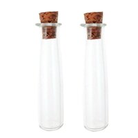 Graine créative Mini bouteille en verre 6 cm avec bouchon liège pas cher 