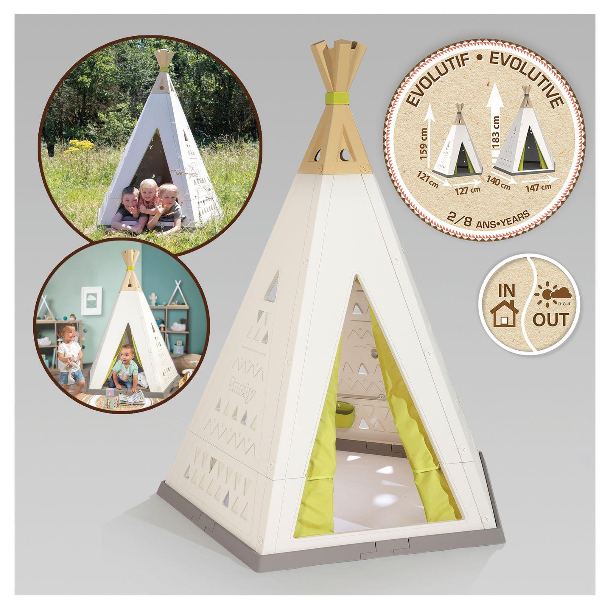 Voir la diapositive 3 : SMOBY Tipi évolutif