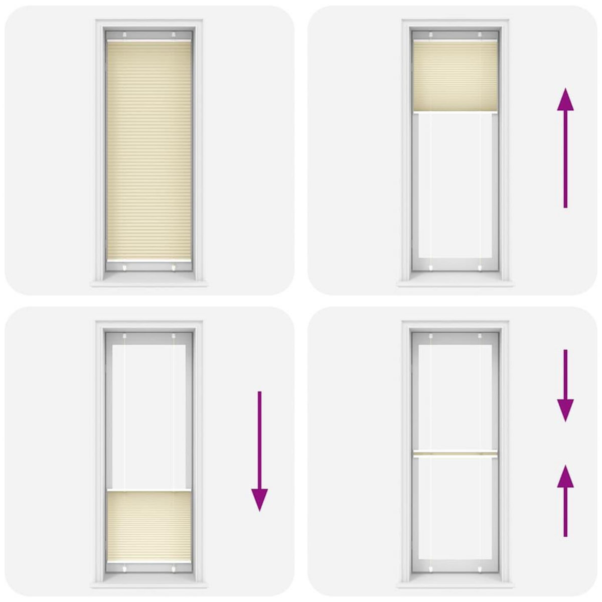 VIDAXL Store plisse creme 80x200 cm largeur du tissu 79,4 cm polyester