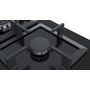 Voir la diapositive 6 : BOSCH Table verre gaz 75cm 5 feux noir semi-fleur de plan - ppq7a6b20