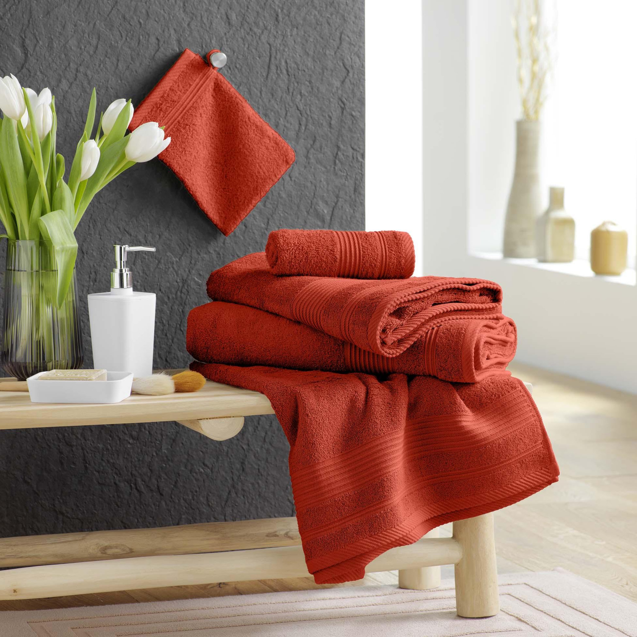 Voir la diapositive 4 : Eden Lot de 2 gants de toilette tendresse uni en coton