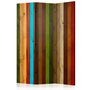 Voir la diapositive 1 : Paris Prix Paravent 3 Volets  Wooden Rainbow  135x172cm
