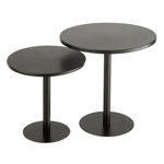 Paris Prix Lot de 2 Tables d'Appoint en Métal  Ice  50cm Noir