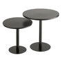Voir la diapositive 1 : Paris Prix Lot de 2 Tables d'Appoint en Métal  Ice  50cm Noir