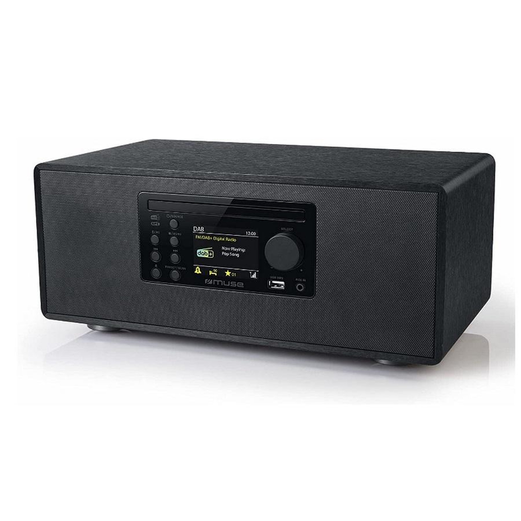 Muse Micro-chaîne 60w noir avec bluetooth - m695dbt