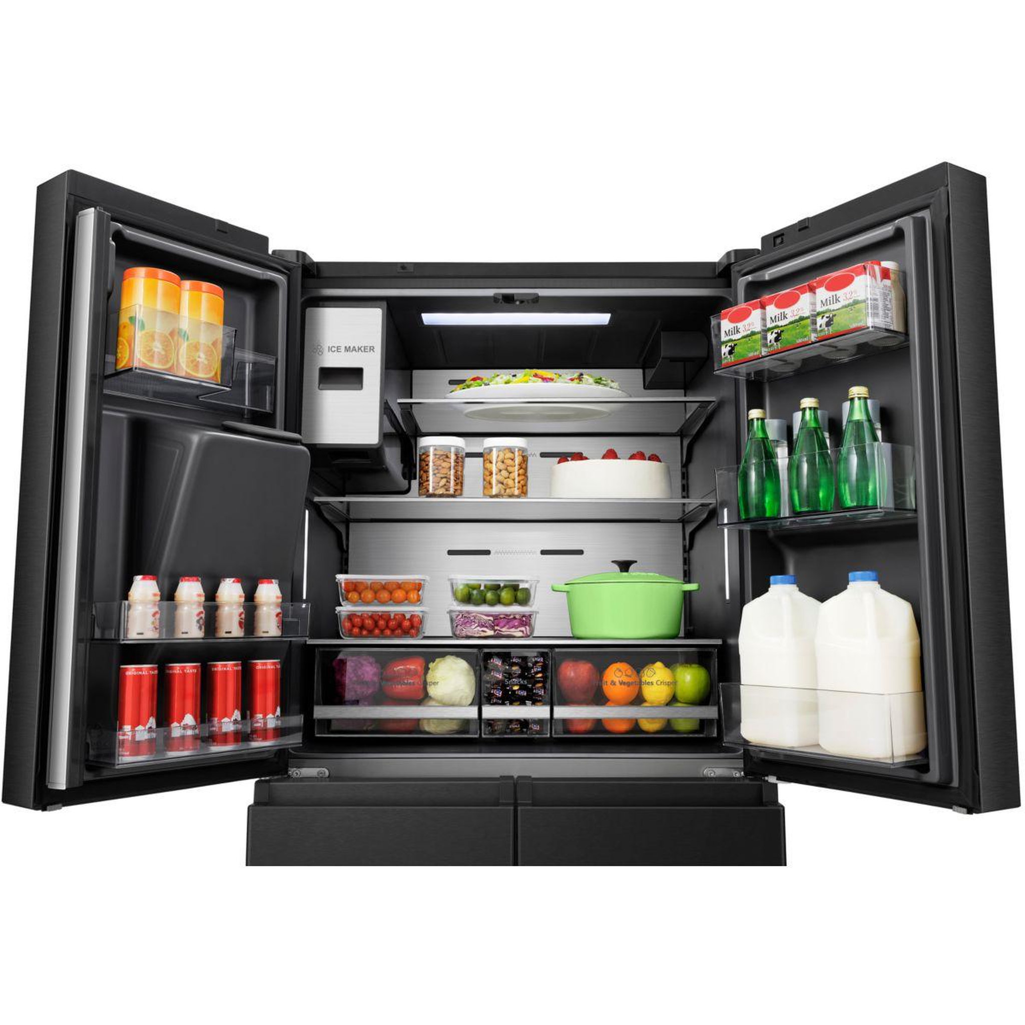 Voir la diapositive 4 : Hisense Réfrigérateur multi portes rq760n4ife smartscreen