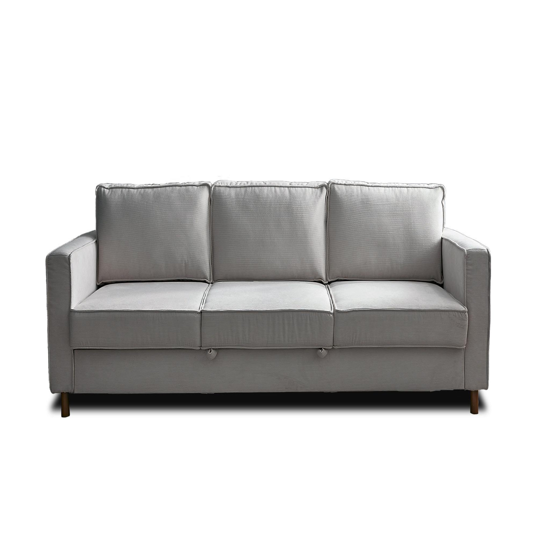 Voir la diapositive 6 : LISA DESIGN Jake - canapé 3 places - convertible - en velours côtelé