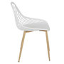Voir la diapositive 4 : Paris Prix Lot de 4 Chaises Design  Malaga  80cm Blanc