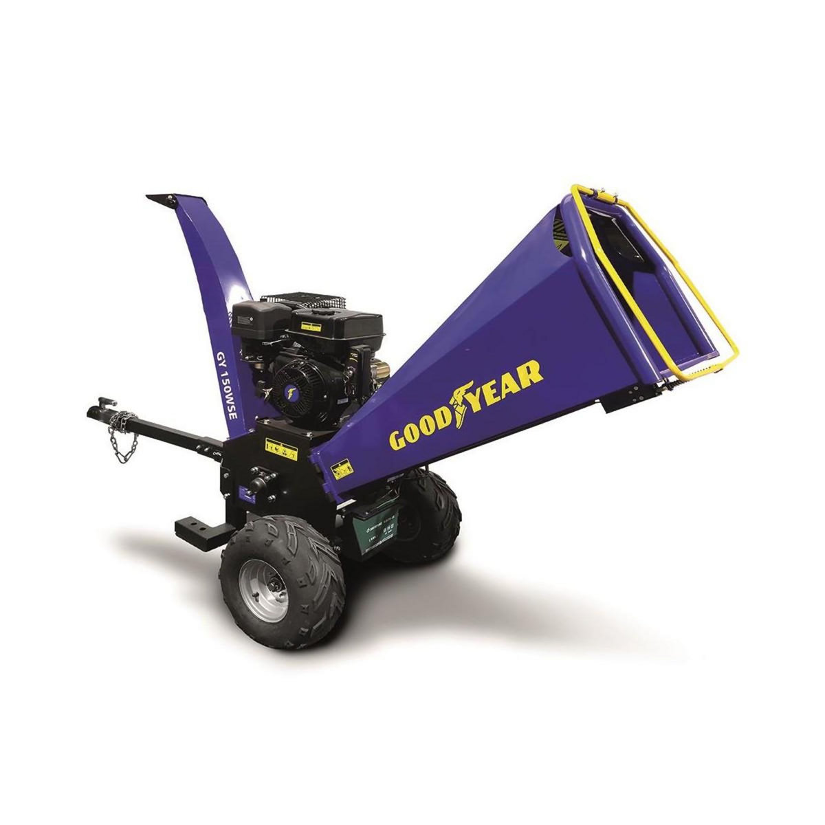 GOODYEAR Broyeur de végétaux thermique 15CV Branches Ø5 à 12cm Max Démarrage électrique GOODYEAR