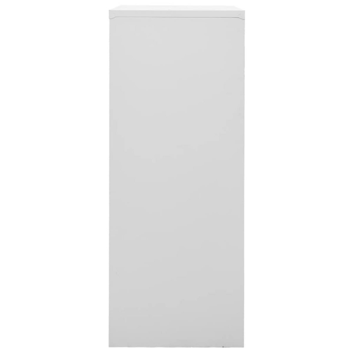 VIDAXL Armoire de bureau Gris clair 90x40x102 cm Acier