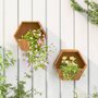 Voir la diapositive 1 : VIDAXL Jardinieres murales 2 pcs Rouille Acier corten 30x10x25 cm