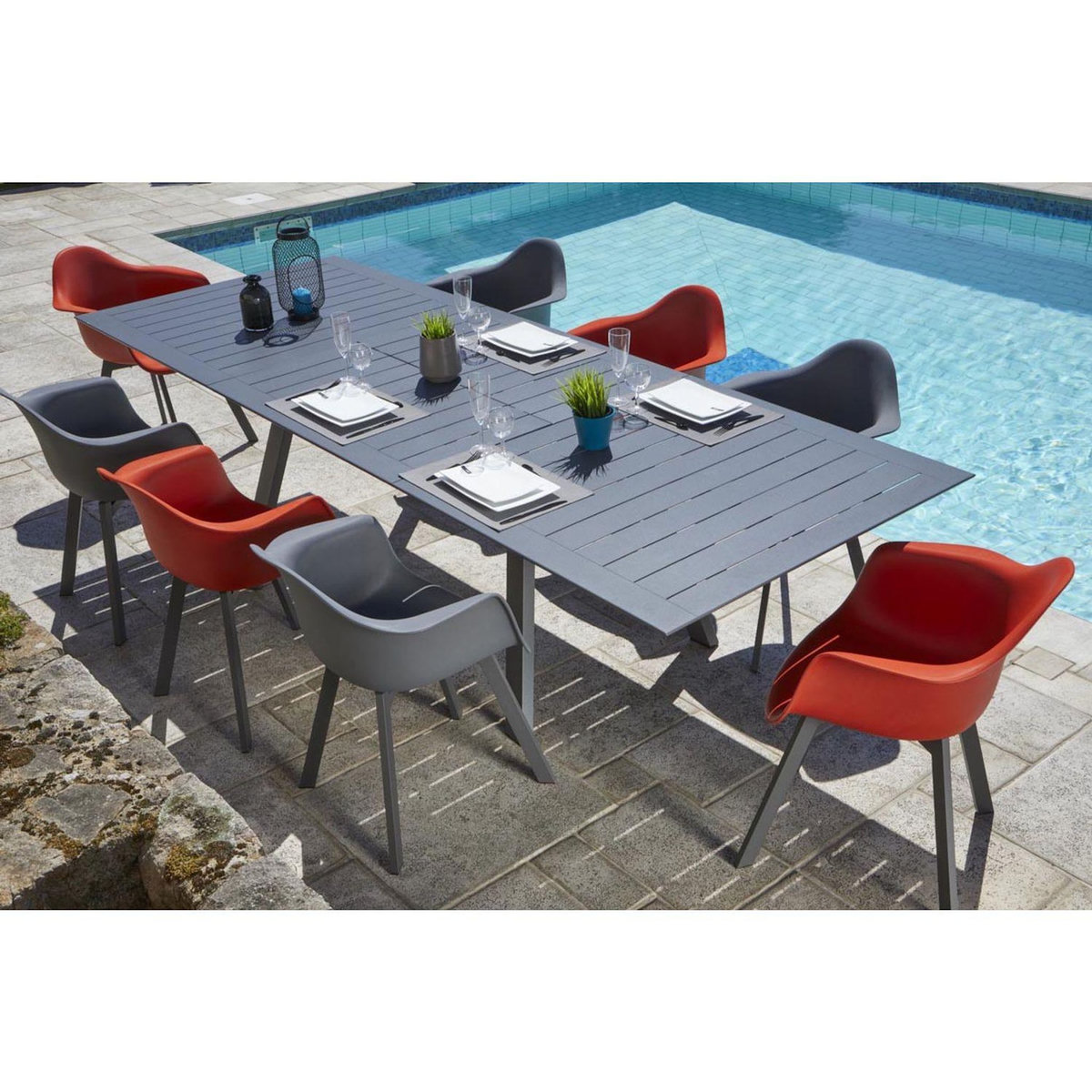 Ozalide Fauteuil pour table de jardin Malmo