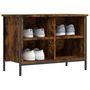 Voir la diapositive 3 : VIDAXL Armoire a chaussures chene fume 69x35x50 cm bois d'ingenierie