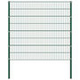 Voir la diapositive 1 : VIDAXL Panneau de cloture avec poteaux en fer 176,5 x 160 cm Vert
