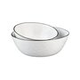 Voir la diapositive 3 : BJORN Saladier PURE Ø24cm et Ø30cm - 2 pièces - Blanc Neige