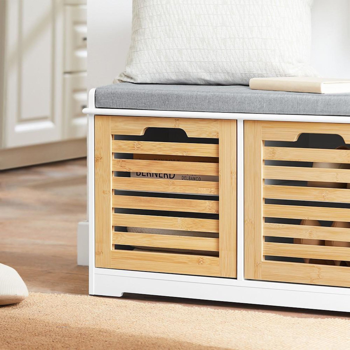 SOBUY SoBuy - Banc de rangement à chaussures avec deux portes - Moderne - FSR23-II