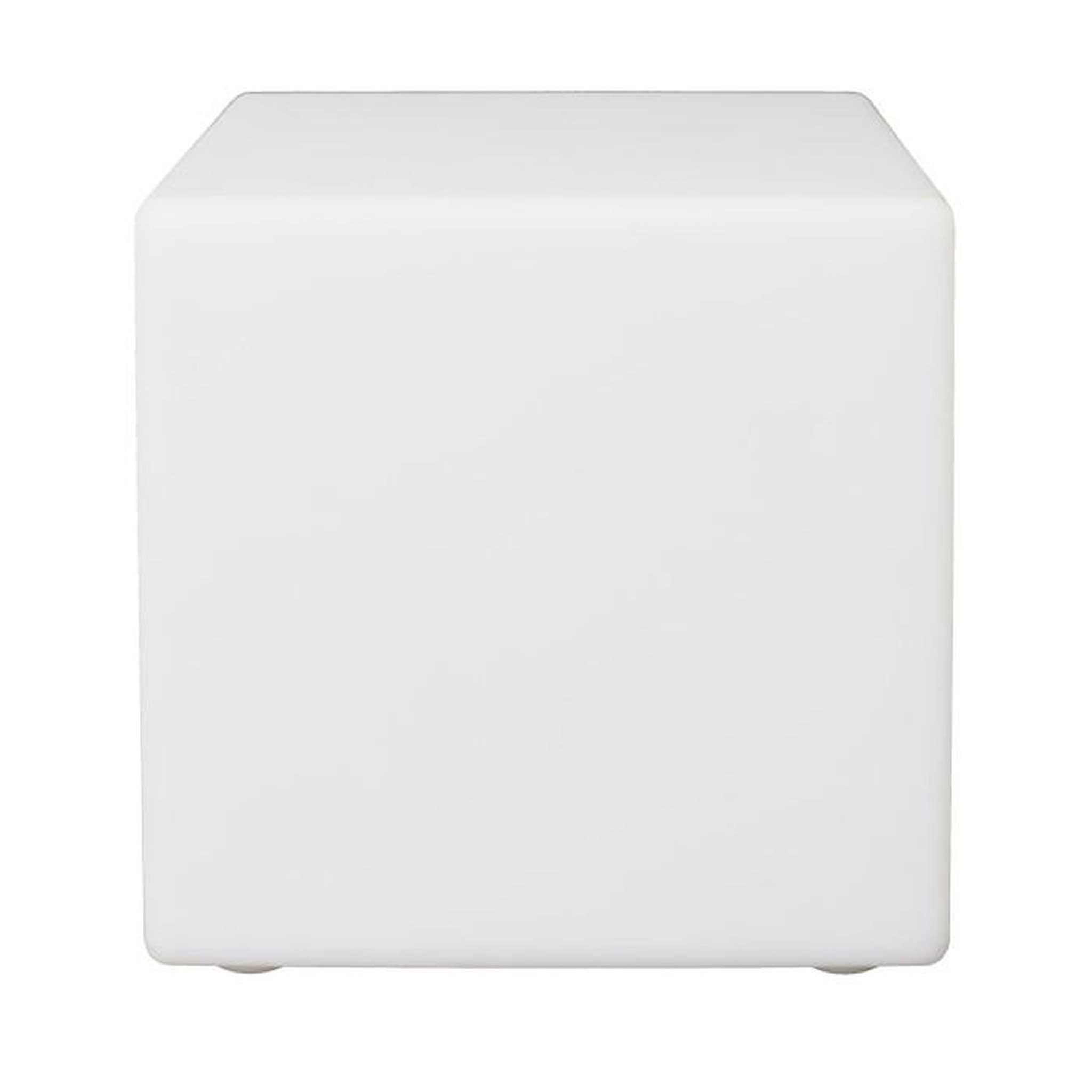 Voir la diapositive 2 : Paris Prix Lampe Cube d'Extérieur  Télécommande  25cm Blanc