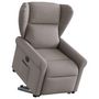 Voir la diapositive 1 : VIDAXL Fauteuil inclinable electrique taupe tissu