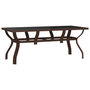 Voir la diapositive 2 : VIDAXL Table de jardin Marron et noir 180x80x70 cm Acier et verre