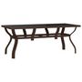 Voir la diapositive 2 : VIDAXL Table de jardin Marron et noir 180x80x70 cm Acier et verre