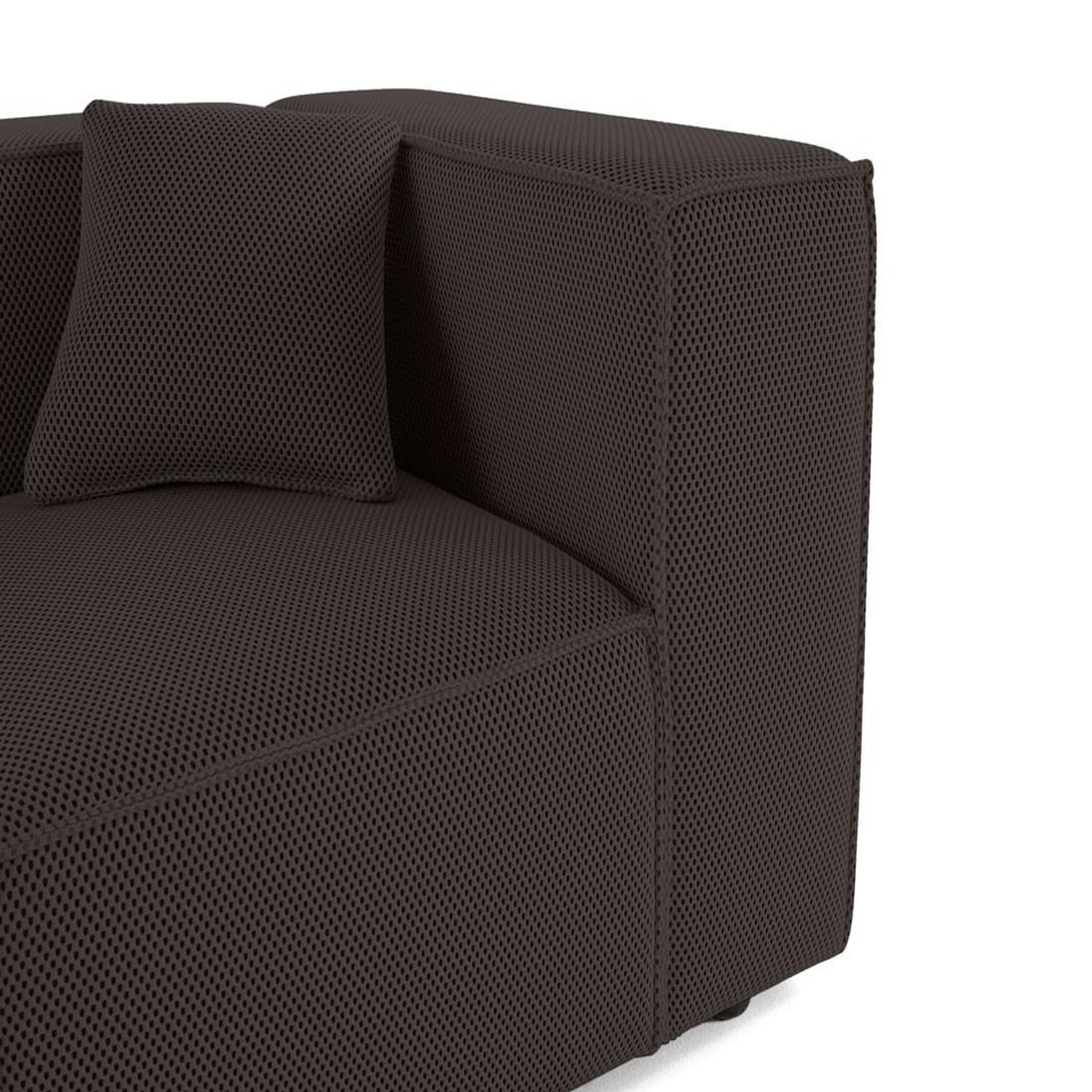 Voir la diapositive 6 : LISA DESIGN Arty - module d'assise droit - en tissu mailles 3d