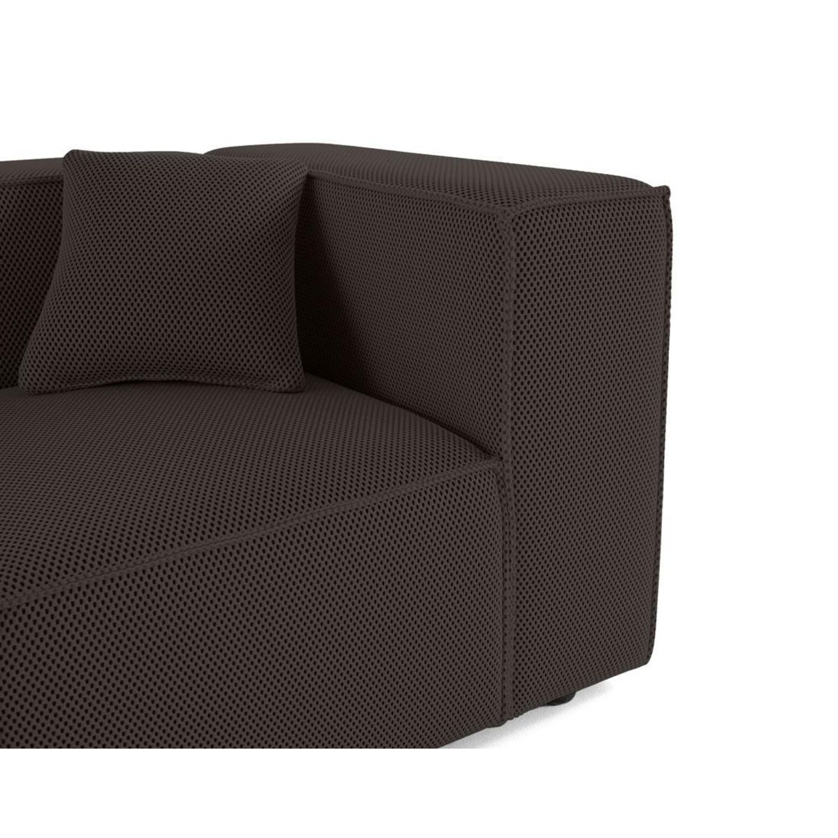 LISA DESIGN Arty - module d'assise droit - en tissu mailles 3d